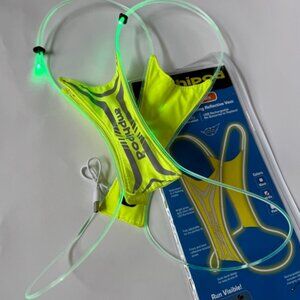 Amphipod Xinglet Optic Beam Hi Viz Reflective Runner Safety Blinking Light Green